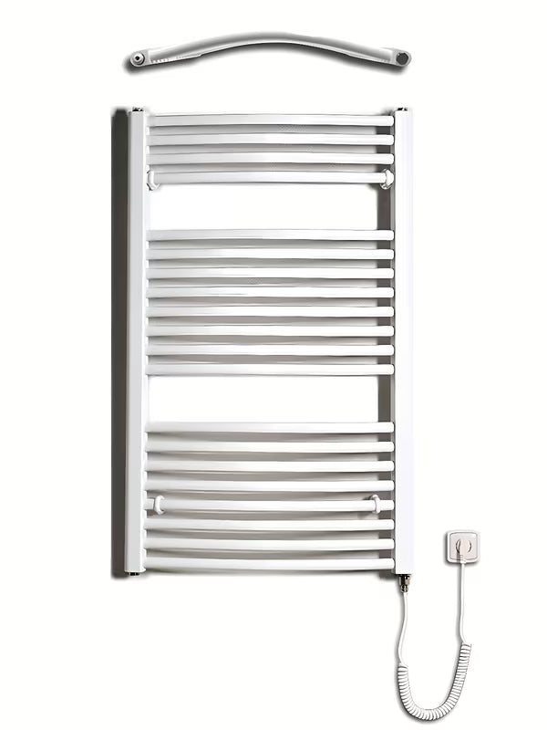 Bijeli električni cijevni radiator Thermal Trend KDOE 600x960 mm s grijaćim štapom