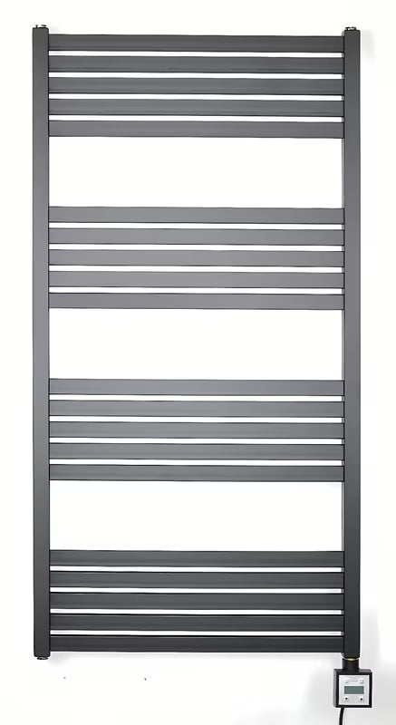 Električni radiator Thermal Trend KH Economy 120x60 cm v črni mat barvi s termostatom KTX 3