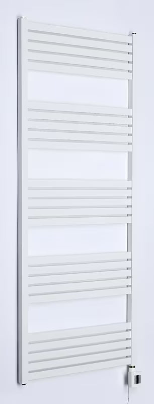 Bel električni radiator Thermal Trend KH Economy 60x150 cm s termostatom KTX in modrim LED-zaslonom.