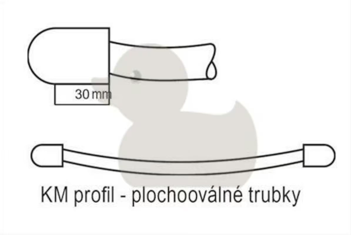 Bijeli kombiniran cijevni radiator Thermal Trend KM dimenzija 60x123,3 cm.