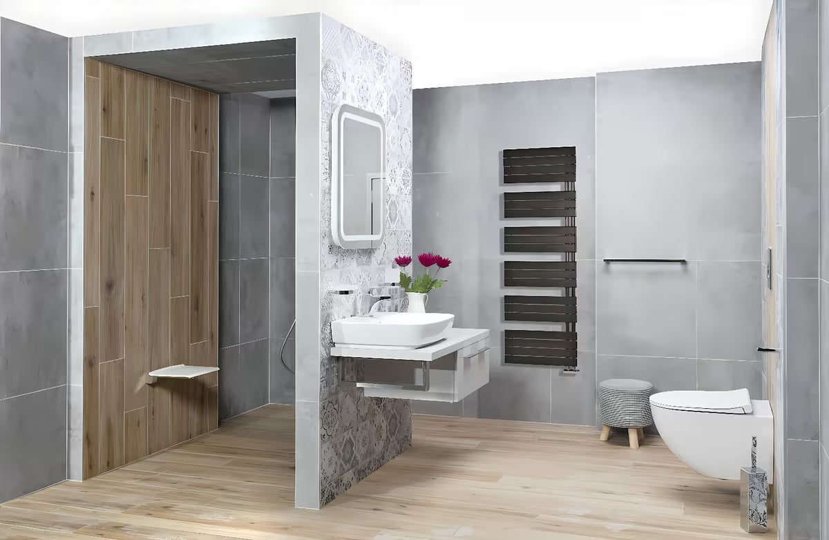 Kombiniran kupaonski radiator Thermal Trend Oliver 179x60 cm u antracit boji