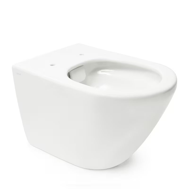 Viseča WC Školjka vitra Integra v beli barvi z Rim-Ex brez splakovalnega kroga in sedežem mehko Zapiranje Soft Close.