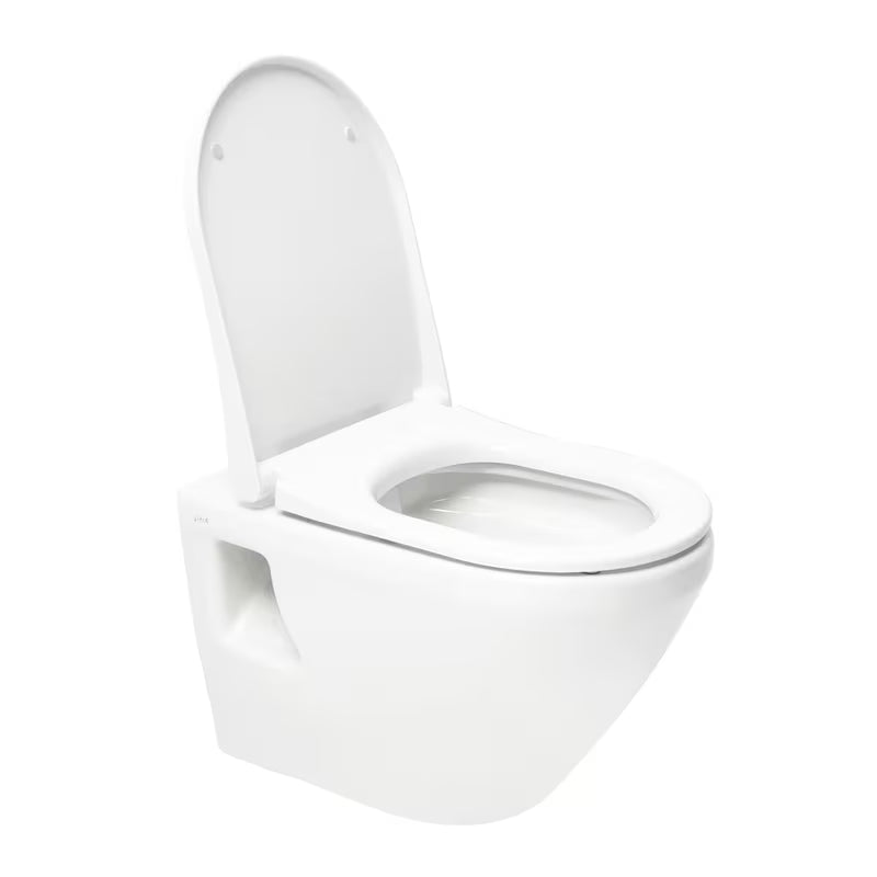 Bel viseča WC školjka vitra Integra brez splakovalnega kroga s tehnologijo Rim-Ex in sedežem mehko Zapiranje Soft Close.