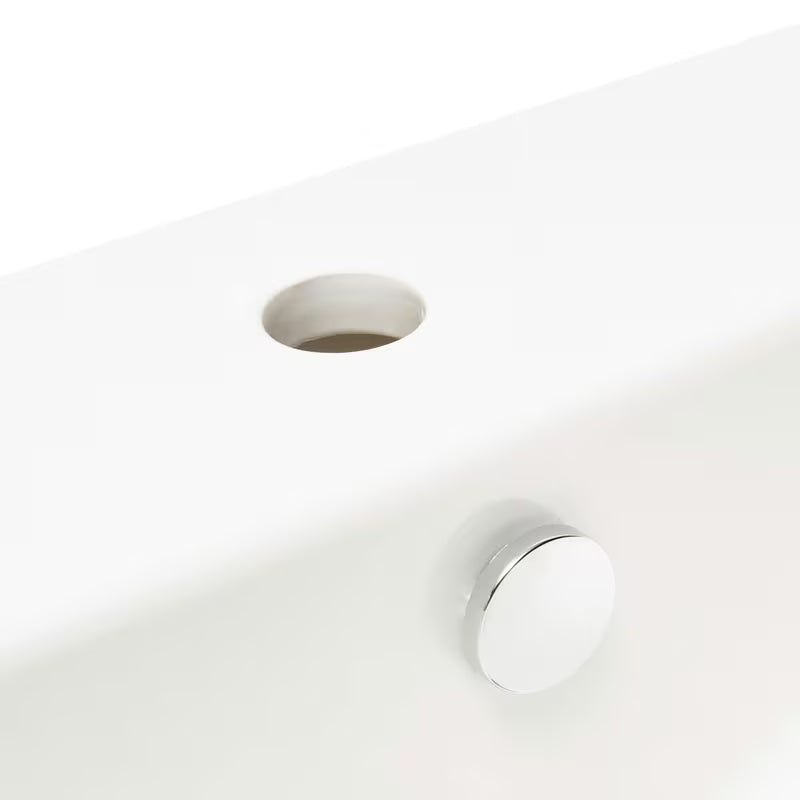 Bijeli viseče keramički umivaonik vitra Integra 45x40 cm s otvorom za pro slavinu u sredini