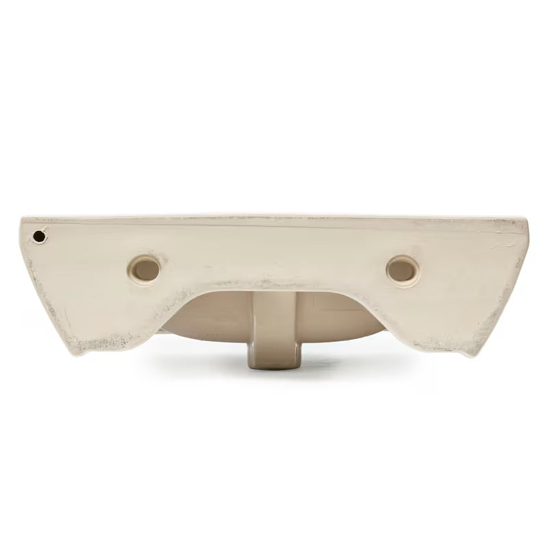 Bijeli viseče keramički umivaonik vitra Integra 55x45 cm s otvorom pro za slavinu u sredini i preljevom.