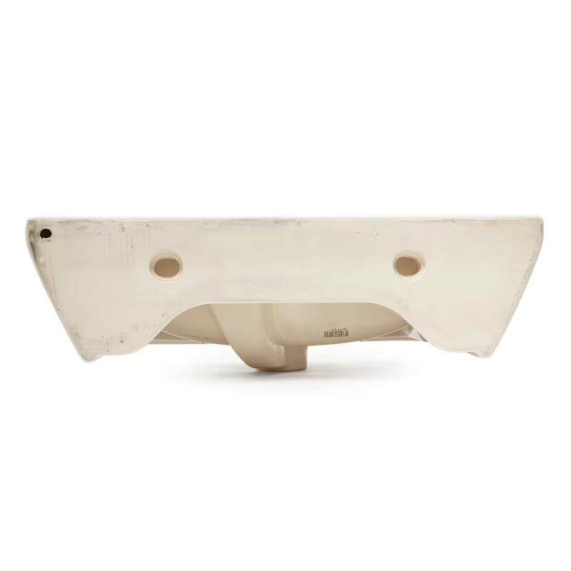 Bijeli viseči umivalnik Vitra Integra 60x36 cm od keramike s otvorom za pro slavinu u sredini i preljevom.