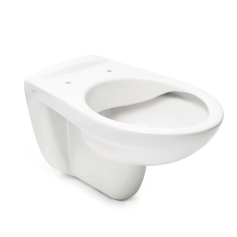 Viseča WC Školjka Vitra Normus v beli barvi brez splakovalnega kroga s wc desko mehko Zapiranje Soft Close.