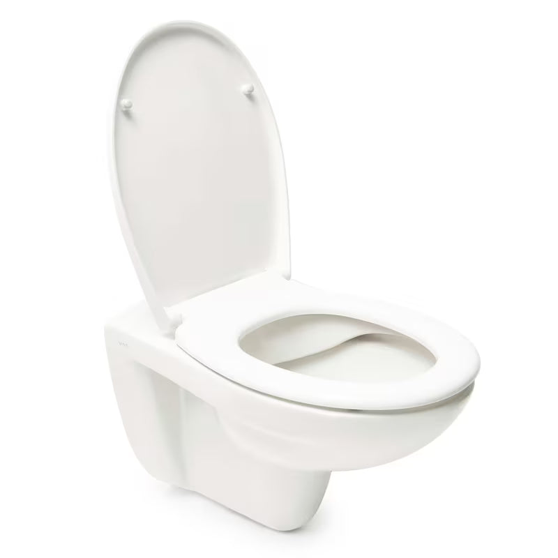 Viseča WC Školjka Vitra Normus v beli barvi brez splakovalnega kroga s wc desko mehko Zapiranje Soft Close.