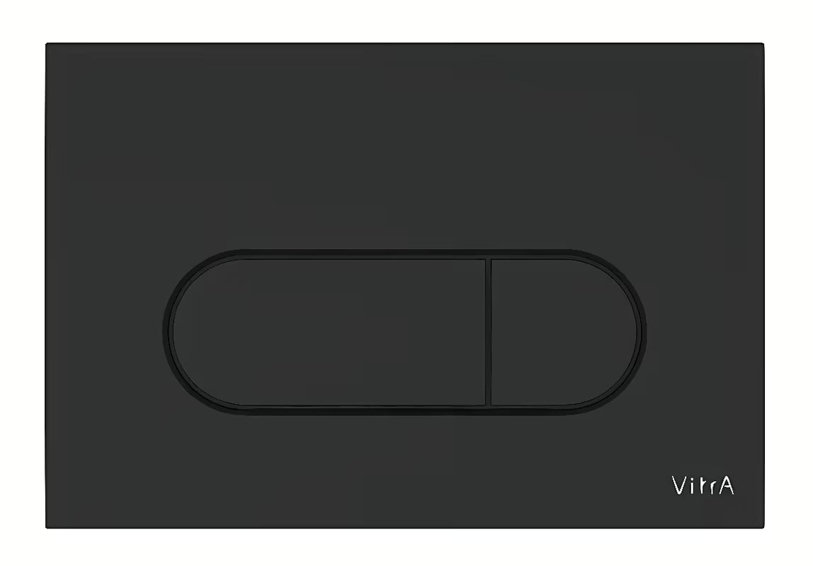 Vitra Root Round tipka za ispiranje tipka u crnoj mat boji