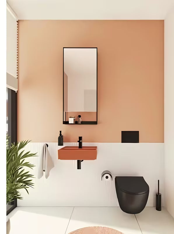 Črna mat aktivirna tipka Vitra Root Square pro kotličke vitra z mehanskim dvojnim splakovanjem.