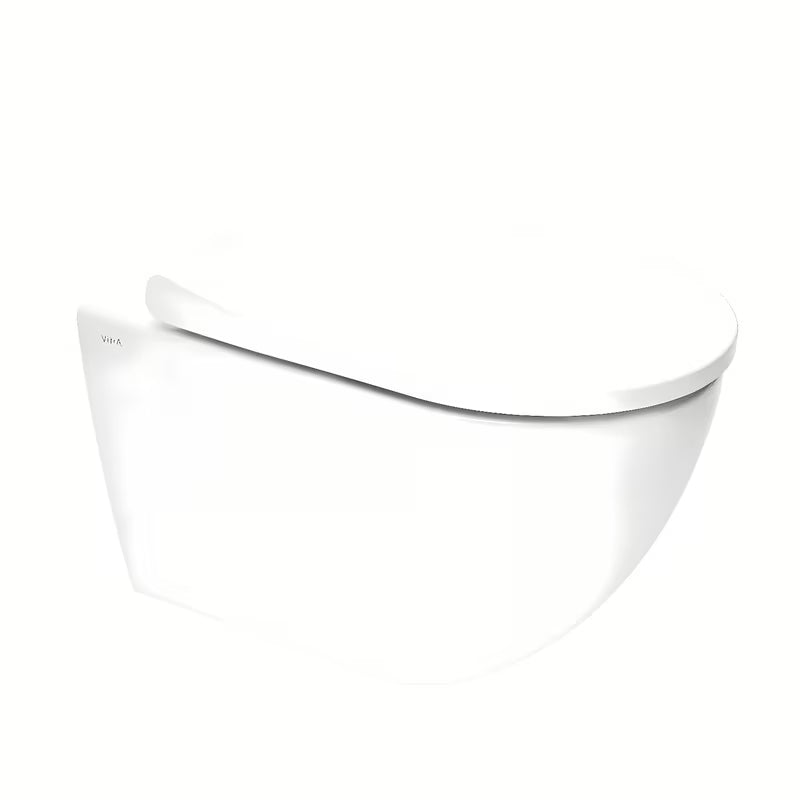 Vitra S60 viseča WC školjka u bijeloj boji brez splakovalnega kroga s wc desko mehko Zapiranje Soft Close i skrivenim pričvršćenjem.