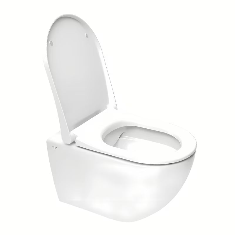 Vitra S60 viseča WC školjka u bijeloj boji brez splakovalnega kroga s wc desko mehko Zapiranje Soft Close i skrivenim pričvršćenjem.