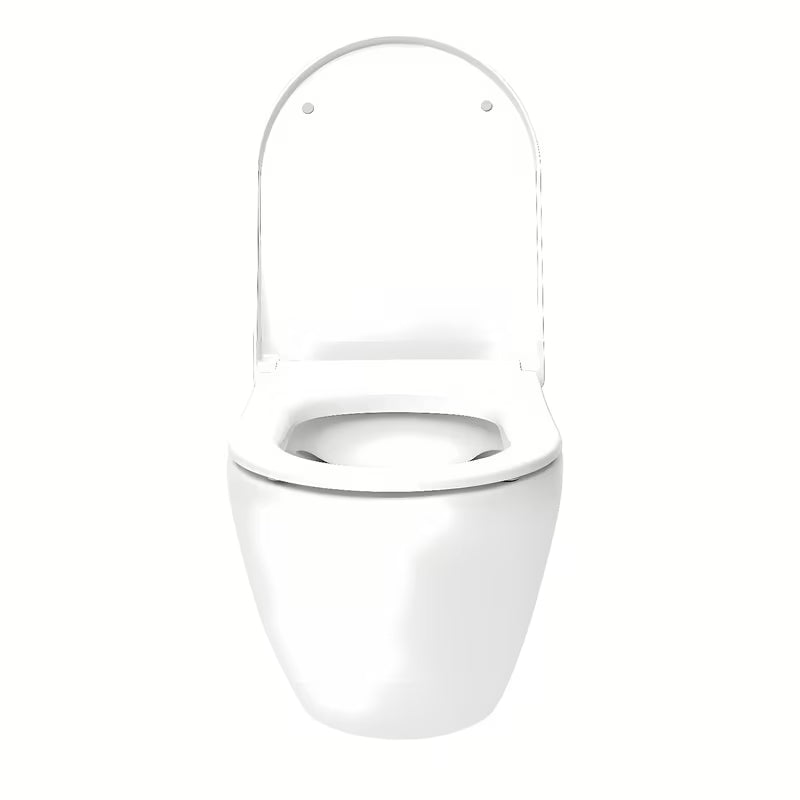 Vitra S60 viseča WC školjka u bijeloj boji brez splakovalnega kroga s wc desko mehko Zapiranje Soft Close i skrivenim pričvršćenjem.
