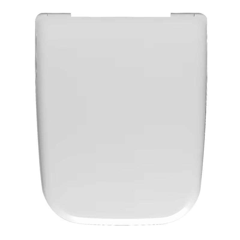 Bel WC deska Vitra Shift iz duroplasta z mehko Zapiranje Soft Close in kovinskimi tečaji s skritim pritrjevanjem.