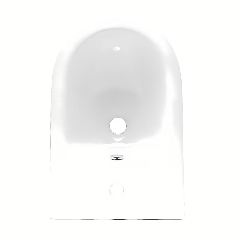 Bijeli viseči bide vitra Shift sa skrivenim pričvršćenjem keramike, bez vidljivih poklopaca i otvora.