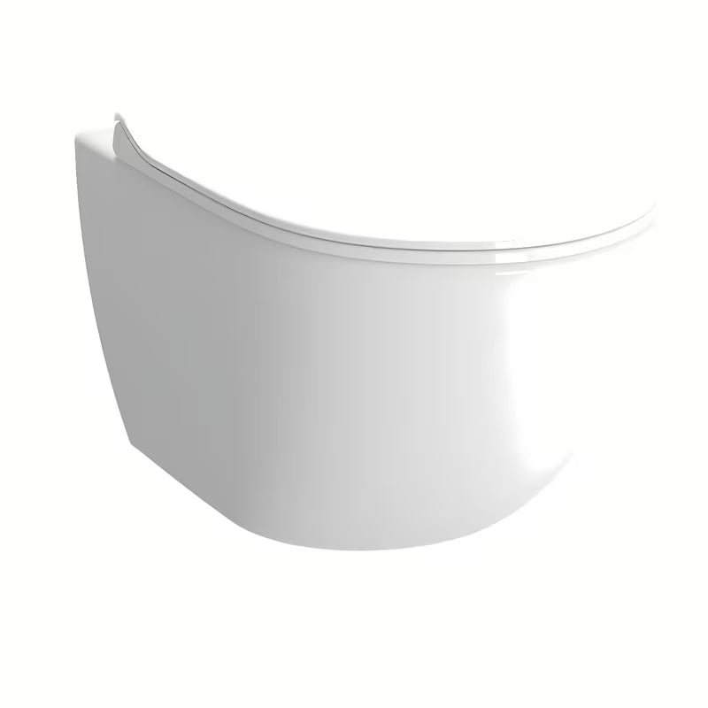 Viseča WC Školjka vitra Shift u bijeloj boji s bide mlaznicom brez splakovalnega kroga