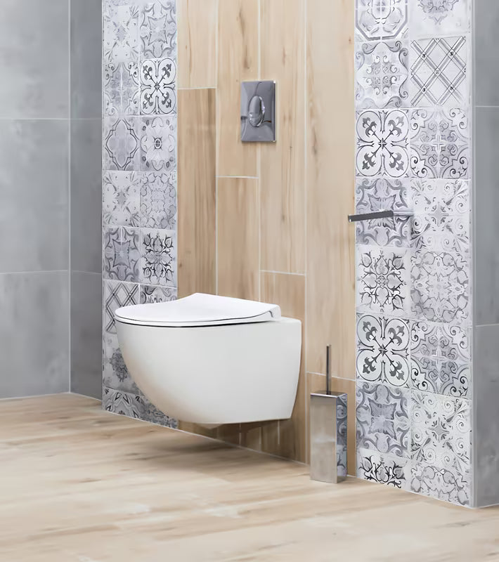 Viseča WC Školjka vitra Shift u bijeloj boji s bide mlaznicom brez splakovalnega kroga