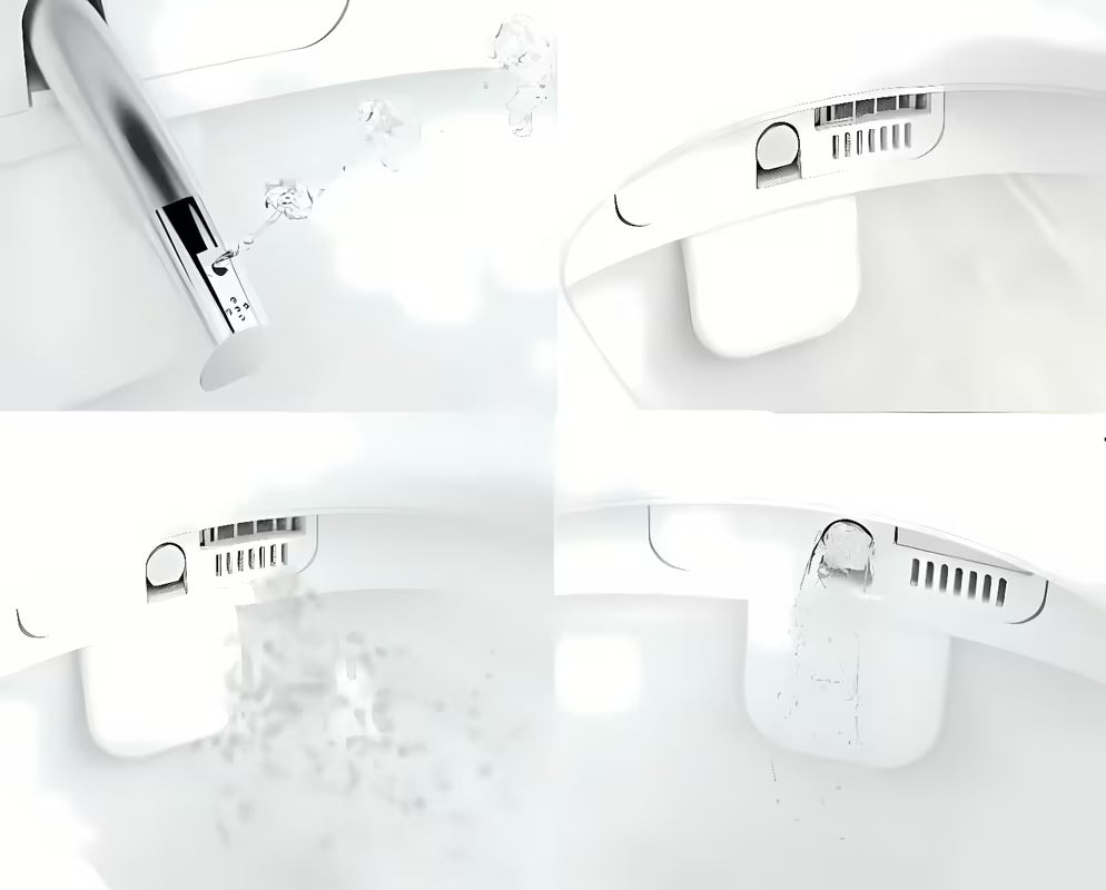 Beli inteligentni WC školjka z Bidejem Vitra V Care 1.1 brez splakovalnega kroga s wc desko