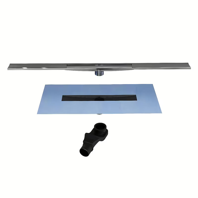 Kanaleta za Tuš Vitra V-Flow 100 cm od brušenog nehrđajućeg čelika s rešetkom u mat izvedbi