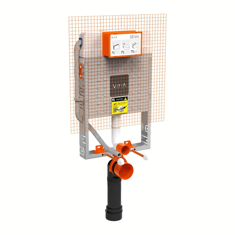 Podometni splakovalnik za ugradnju u zid vitra V8 pro viseča WC školjka s prednjim aktiviranjem i DualFlush.