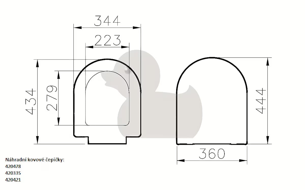 Bijela WC deska Vitra od duroplasta s metalnim šarkama i skrivenim pričvršćenjem