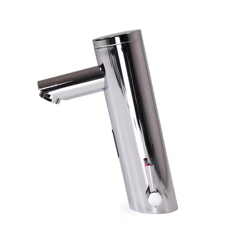 Kromirana beskontaktna senzorska armatura za umivalnik Weltservis Donner AutoFlow 01 s infracrvenim aktiviranjem