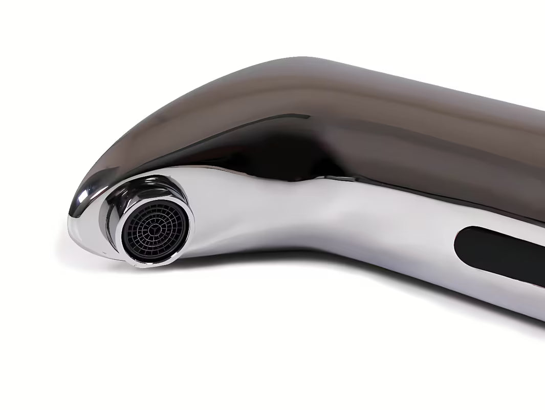 Kromirana senzorska stoječa armatura za umivalnik Weltservis Donner s infracrvenim aktiviranjem