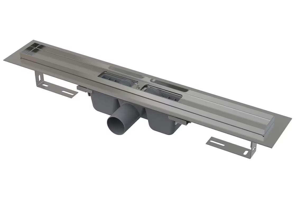 Nerjavni kanaleta za tuš Alca Chrome 65 cm pro tuši v nivoju tal