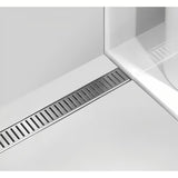 Nerjavno kanaleta za tuš Alca Chrome 95 cm pro odtok tuši v ravnini tal