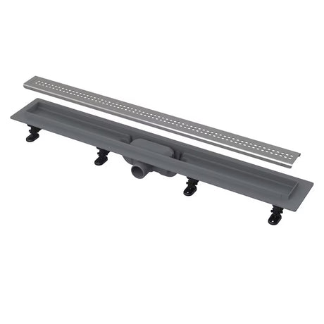 Kanaleta za Tuš Alca APZ9 55 cm v izvedbi chrome-matt z rešetko pro za prho v nivoju tal.