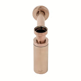 Alca Individual sifon za umivalnik DN32 v izvedbi rose gold mat s kovinsko rozeto