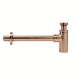 Alca Individual sifon za umivalnik DN32 v izvedbi rose gold mat s kovinsko rozeto