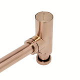 Alca Individual sifon za umivalnik DN32 v izvedbi rose gold mat s kovinsko rozeto