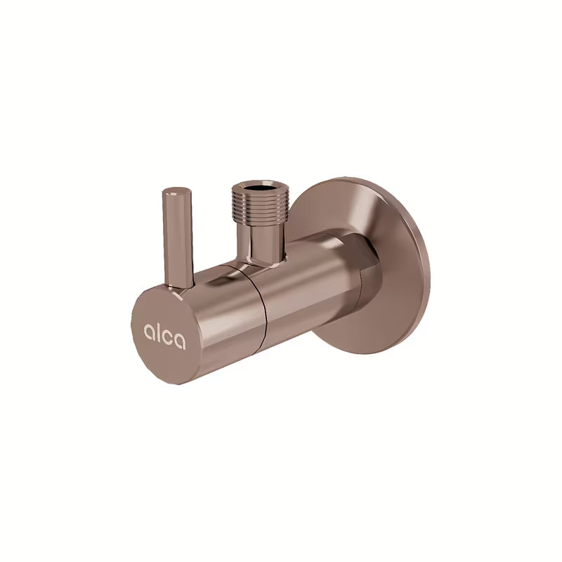 Alca Individual kotni ventil s filtrom v mat rose gold površinski obdelavi pro za priklop stoječe armature