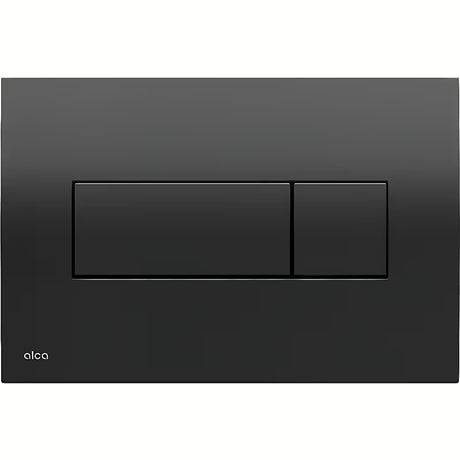 Črna aktivirna tipka Alca pro za predstenske instalacijske sisteme in WC školjka kotličke pro za vzidavo