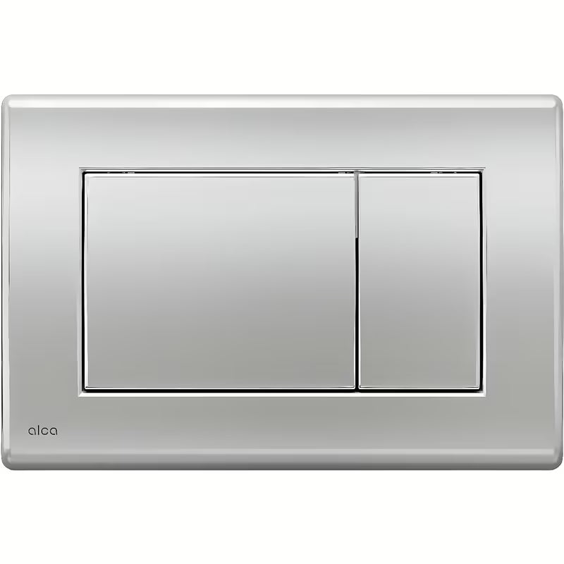 Aktivirna tipka Alca u izvedbi krom-mat pro za predzidne instalacijske sustave i WC školjka ugradbene vodokotliće pro za zazidavanje