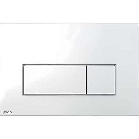 Aktivirna tipka Alca Chrome u krom-sjaj izvedbi pro za predzidne instalacijske sustave i WC školjka vodokotliće pro za ugradnju u zid.