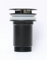 Crna mat sifonska garnitura za umivaonik odtok Alca pro umivalniki brez preliva sa sitom za nečistoće