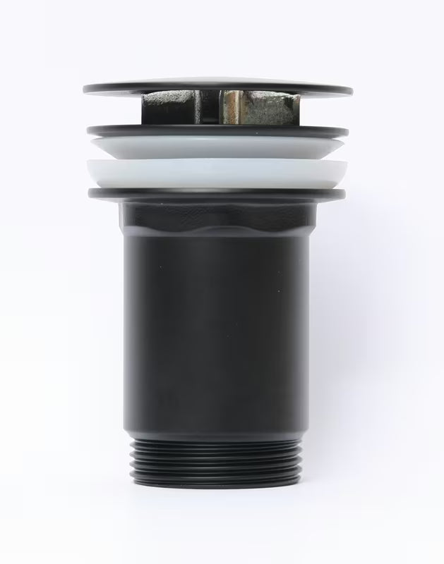 Crna mat sifonska garnitura za umivaonik odtok Alca pro umivalniki brez preliva sa sitom za nečistoće