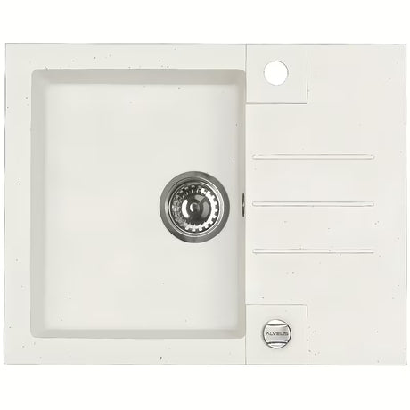 Granitno korito pomivalno korito Alveus za delovni pult 595 x 475 mm v izvedbi White 11