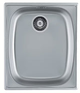 Vgradni nehrđajući kuhinjski enojno korito Alveus Basic 10 bez ocjeđivača u izvedbi SAT