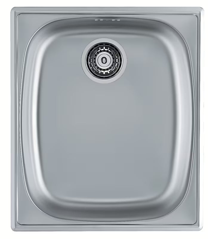 Vgradni nehrđajući kuhinjski enojno korito Alveus Basic 10 bez ocjeđivača u izvedbi SAT
