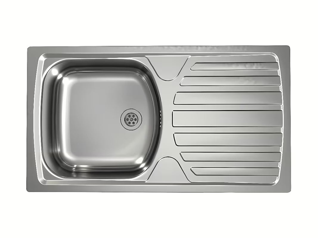 Nerjavno vgradno pomivalno korito Alveus Basic 170 z odcejalno površino