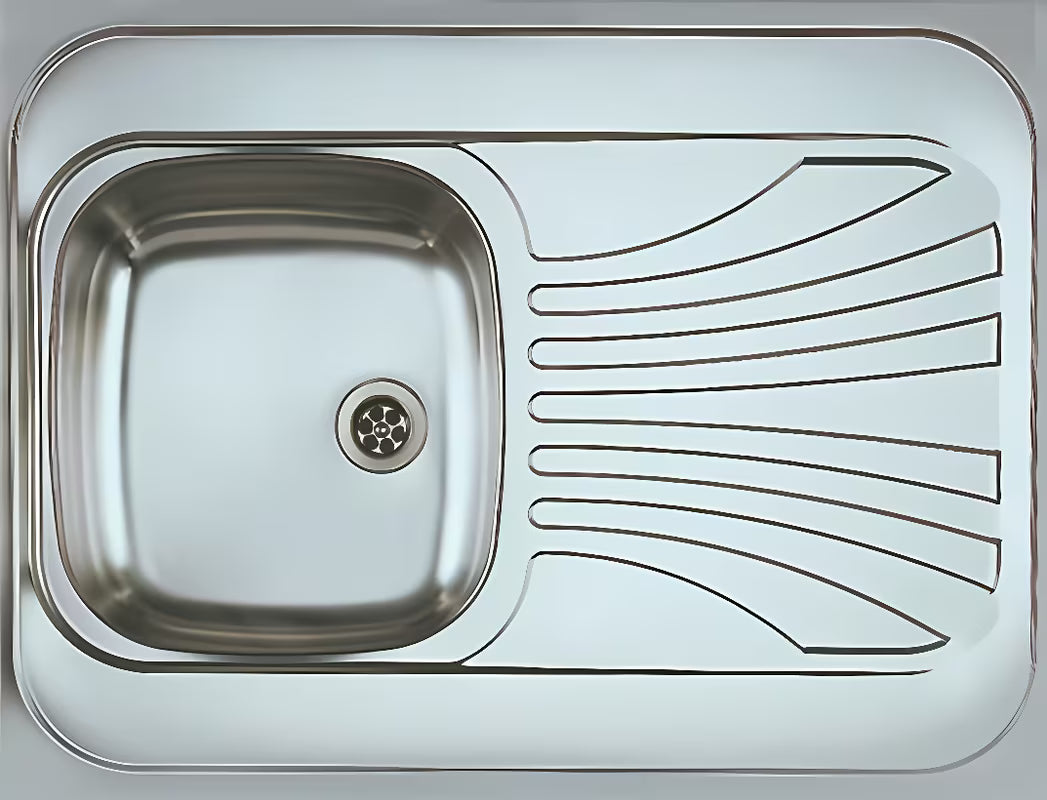 Nehrđajući pomivalno korito Alveus Classic 30 z odcejalnikom i desnom posudom pro ugradnja za delovni pult