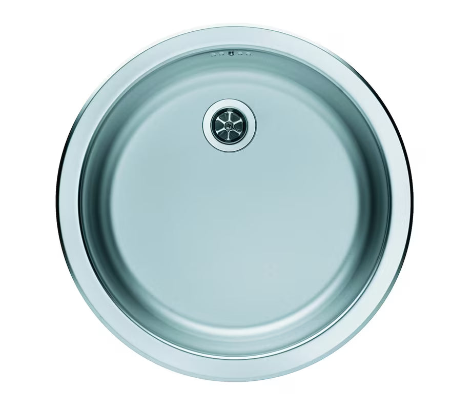 Okrogel nehrđajući pomivalno korito Alveus Form 10 pro za ugradnju u radnu ploču