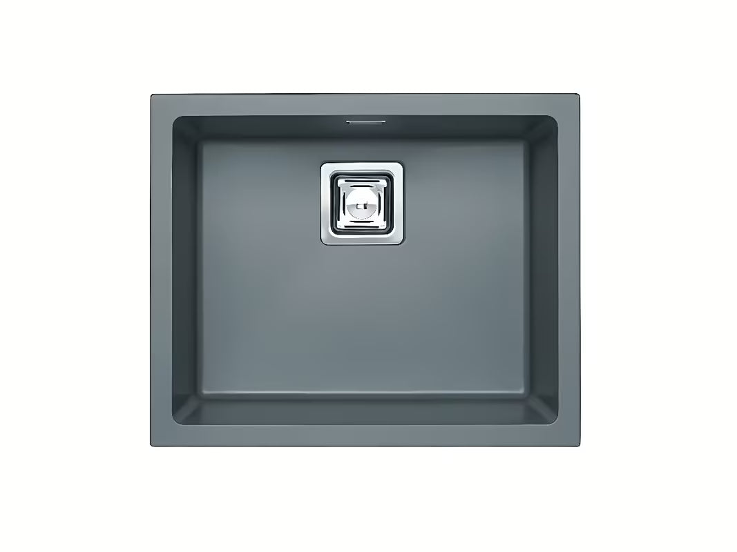 Granitno pomivalno korito Alveus Quadrix 50 za delovni pult v izvedbi steel