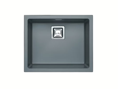 Granitno pomivalno korito Alveus Quadrix 50 za delovni pult v izvedbi steel