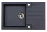 Alveus Rock 130 granitni pomivalno korito z odcejalnikom za delovni pult u antracit boji