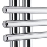 Krom kombiniran radiator Anima Cornelius 50x130 cm s sredinskim priklopom 50 mm