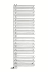 Bel kombiniran kopalniški radiator Anima Henrik 60x113 cm, primeren pro za ogrevanje in sušenje brisač.
